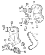 6101462 - Engine 2.0L Four Cylinder: Hex Head Screw And Washer for Mopar Image