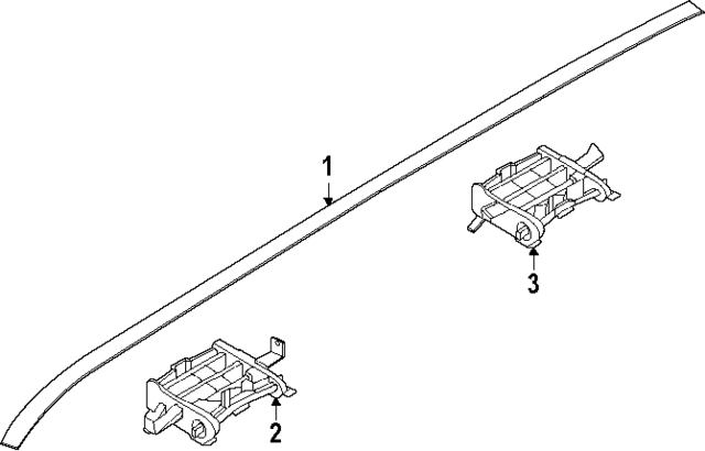87251DO000 - : Roof Molding Clip for Kia Image