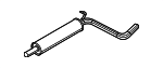 5QM253209AT - Exhaust: Center Muffler for Volkswagen Image