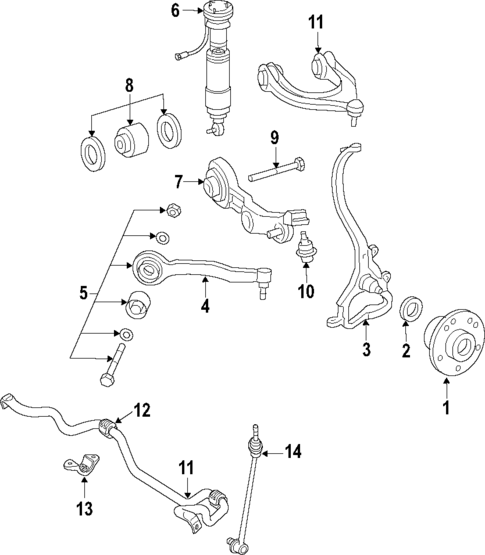 Front Suspension for 2013 Mercedes-Benz S350 #2