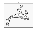 545013J000 - : 2007-2012 Hyundai Veracruz - Lower Control Arm for Hyundai: Veracruz Image