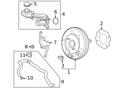 Master Cylinder - Components On Dash Panel for 2020 Mazda CX-30 #0