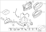 51217191574 - Bodywork: Carrier, Outside Door Handle,Front Right for BMW Image
