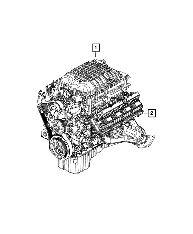 « 68541551AA – Engine : Bloc Long Moteur pour Mopar Image »