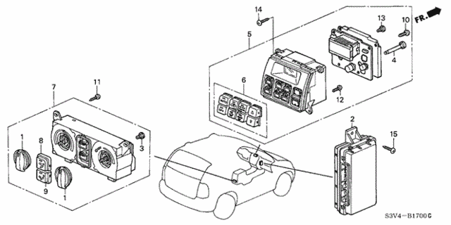 Auto Air Conditioner Control for 2004 Acura MDX #0