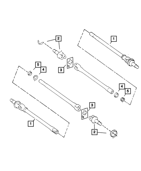 Front Axle Drive Shafts for 2001 Jeep Wrangler #0
