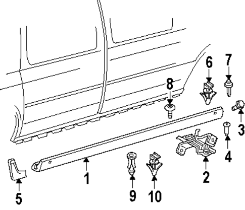 Exterior Trim - Pillars for 1998 Oldsmobile Silhouette #0