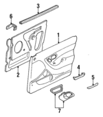 F5RZ54226A13DD - Body: Pull Handle for Ford Image