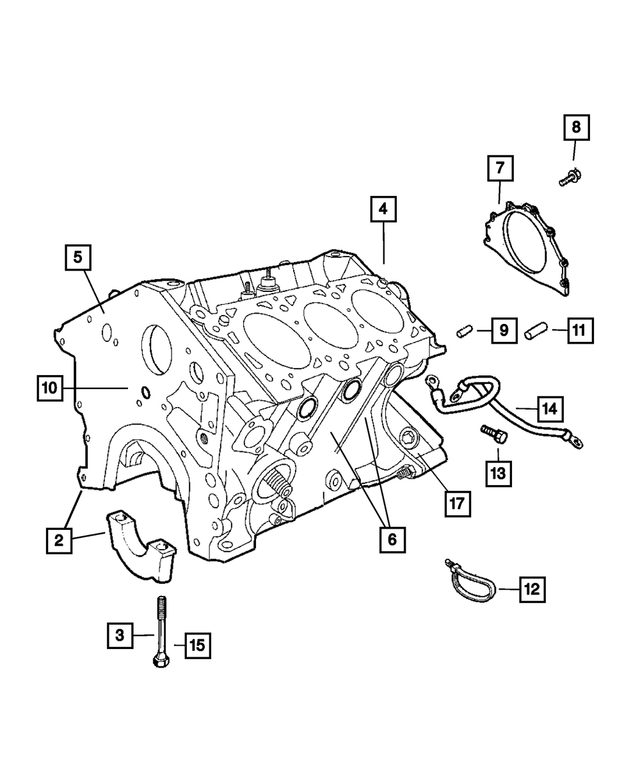 R1635466 - : Short Block for Mopar Image