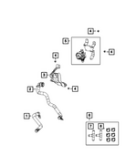 68591729AA - Air Conditioners and Heaters: Heater Return Hose for Mopar Image