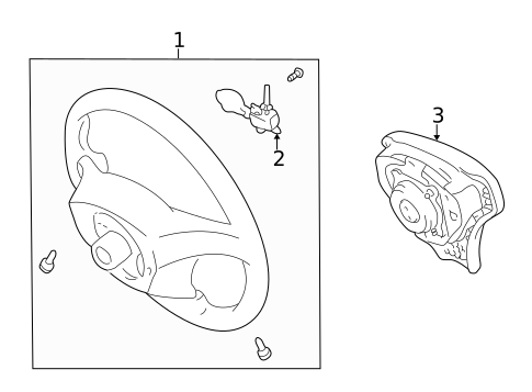 Steering Wheel & Trim for 2007 Toyota Matrix #0