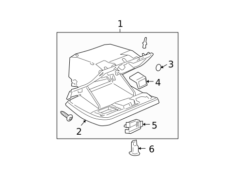 Glove Box for 2010 Cadillac DTS #0