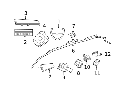 Air Bag Components for 2010 Dodge Grand Caravan #0