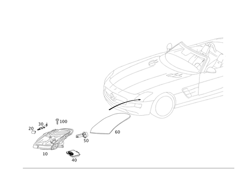 Front Illumination for 2011 Mercedes-Benz SLS AMG #0