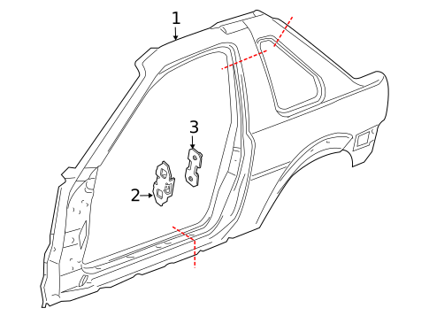 Quarter Panel & Components for 2005 Land Rover Freelander #0