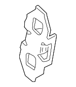 ASR1279 - : Door Lock Striker Plate for Land Rover: Freelander Image