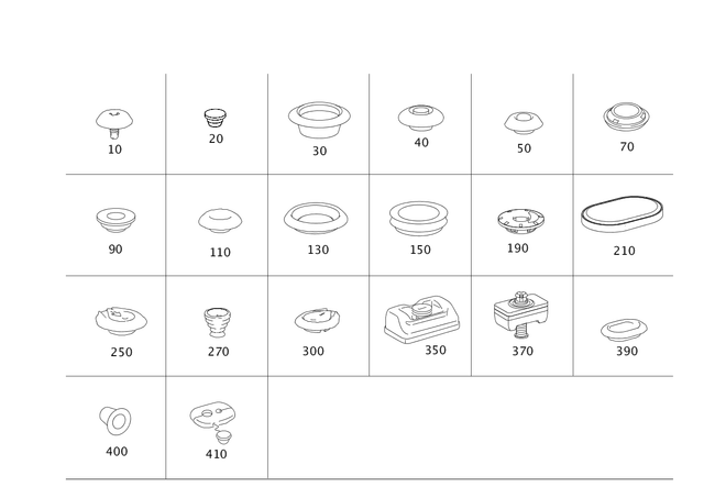 19987050 - Body Shell: Stop Plug for Mercedes-Benz: 250, 300S, AMG GT, AMG GT Black Series, AMG GT C, AMG GT R, AMG GT S, CL550, CL600, CL63 AMG, CL65 AMG, GLE350, GLE450, GLE450e, GLE53 AMG, GLE580, GLE63 AMG S, GLS450, GLS580, GLS63 AMG, Maybach GLS600, S350, S400, S500, S550, S600, S63 AMG, SL400, SL450, SL550, SL63 AMG, SL65 AMG, SLS AMG Image image