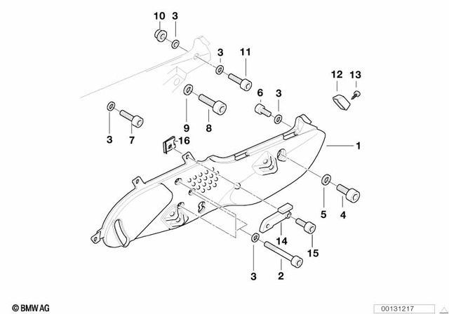 46712335898 - : Footpeg Plate Right       for BMW-Motorrad Image