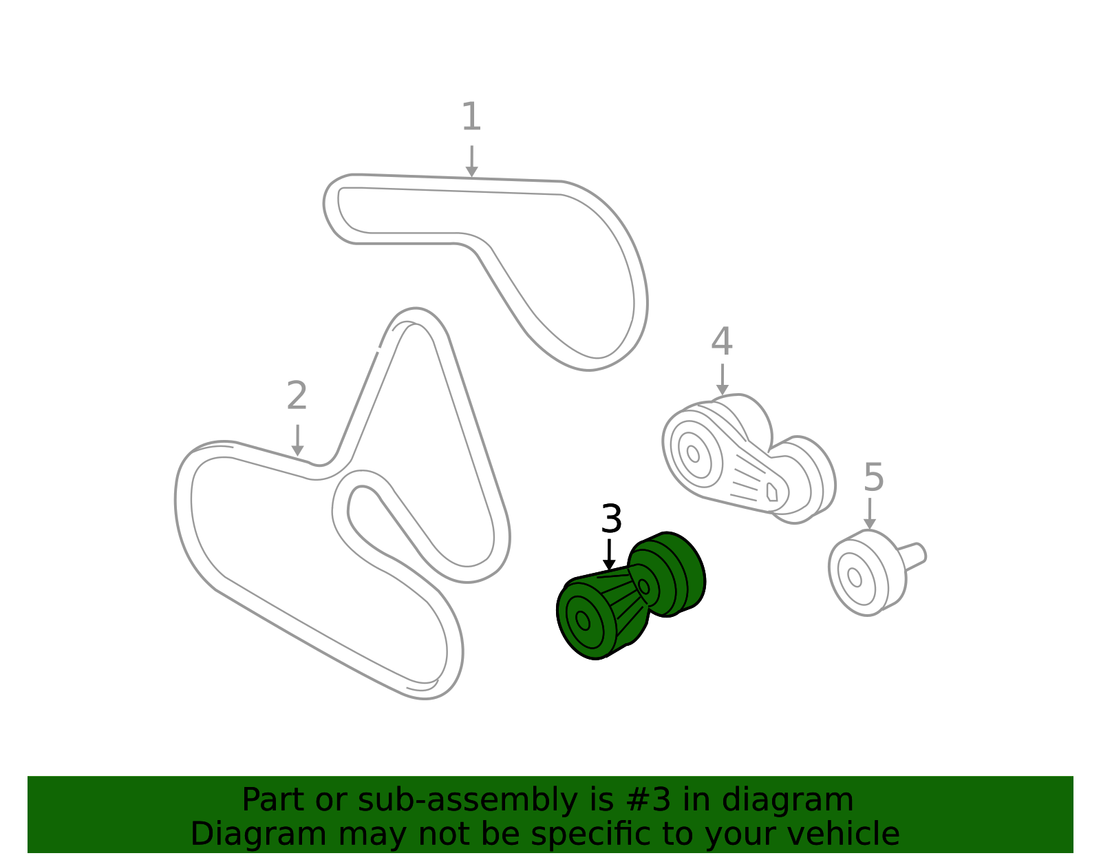 Drive Belt Tensioner 12568172 | OEM GM Parts