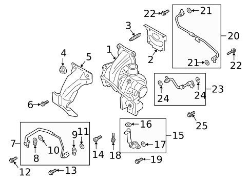 Turbocharger & Components for 2023 Ford Escape #3