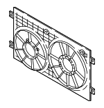 3QF121207A - Cooling System: Fan Shroud for Volkswagen Image