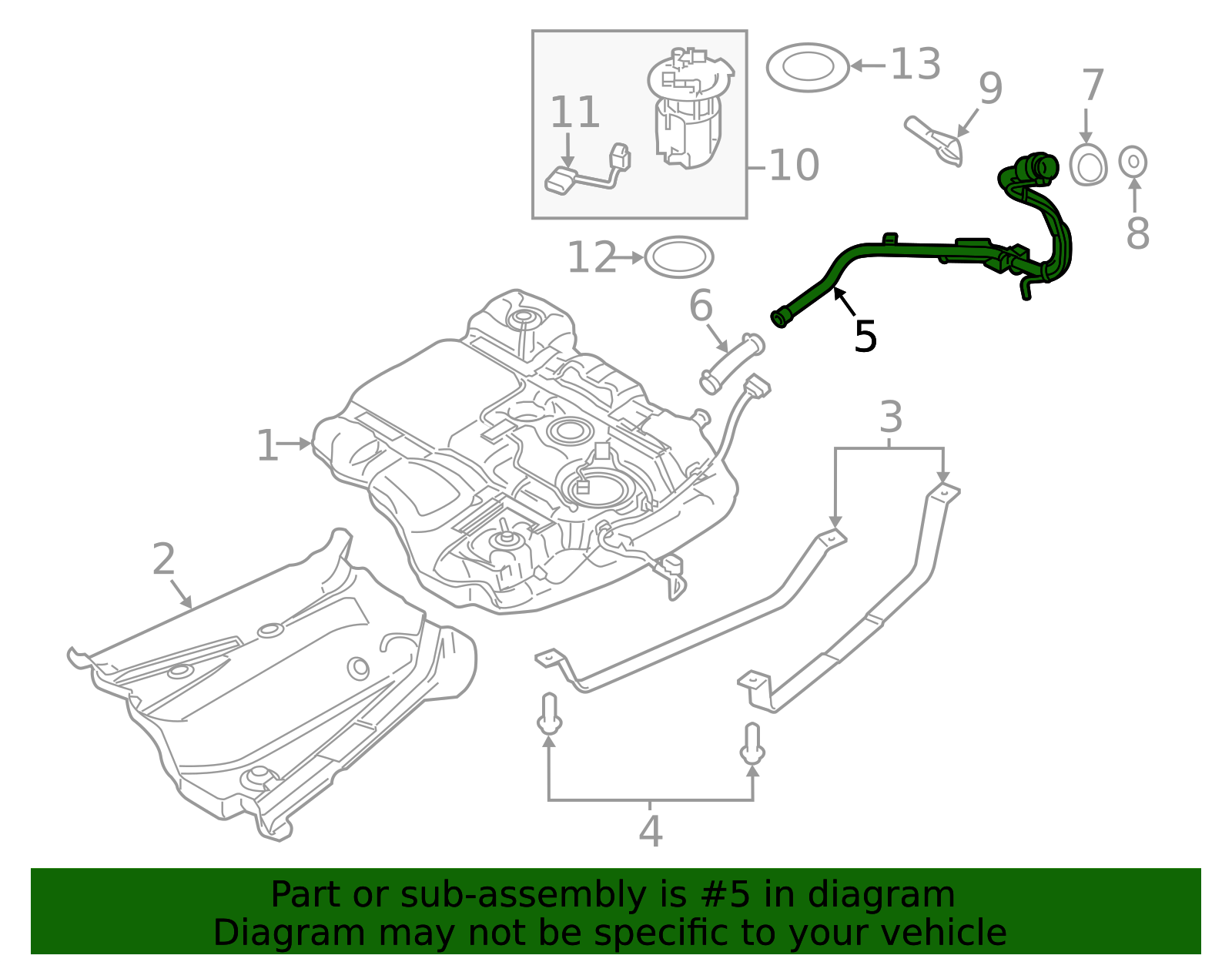 2011-2015 Ford Filler Neck BT4Z-9034-A | Awesome Parts Ford