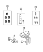 68494962AA - Wheels: Valve Stem Cap Kit for Mopar Image