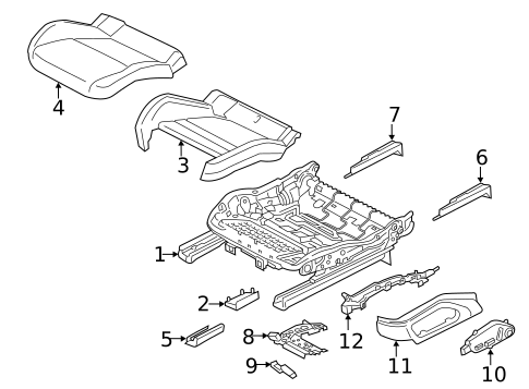 Front Seat Components for 2018 Porsche Panamera #5