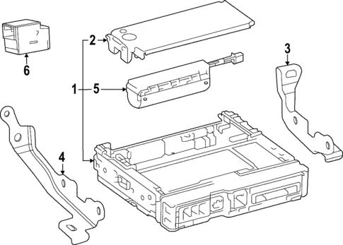 Communication System Components for 2023 Lexus LX600 #0