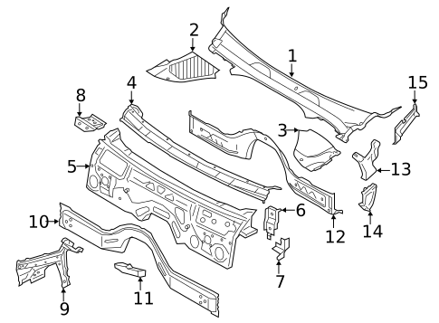 Cowl for 2020 BMW M850i xDrive #0
