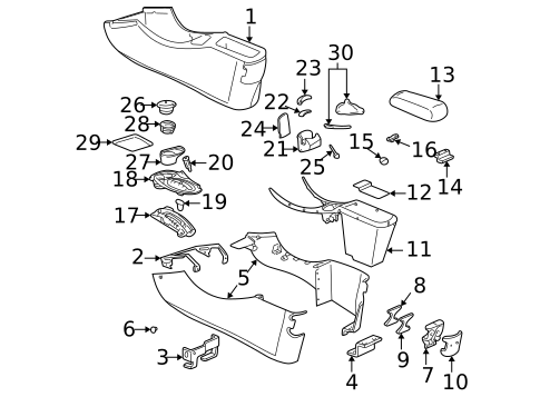 Console for 2003 Oldsmobile Alero #0