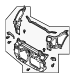 62500CD705 - Body: Radiator Support for Nissan: 350Z Image