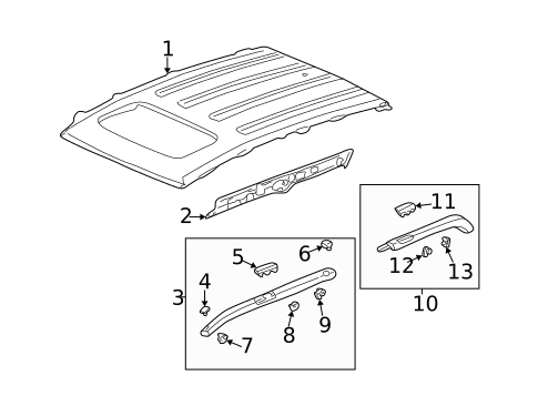 Exterior Trim - Roof for 2006 Honda CR-V #0