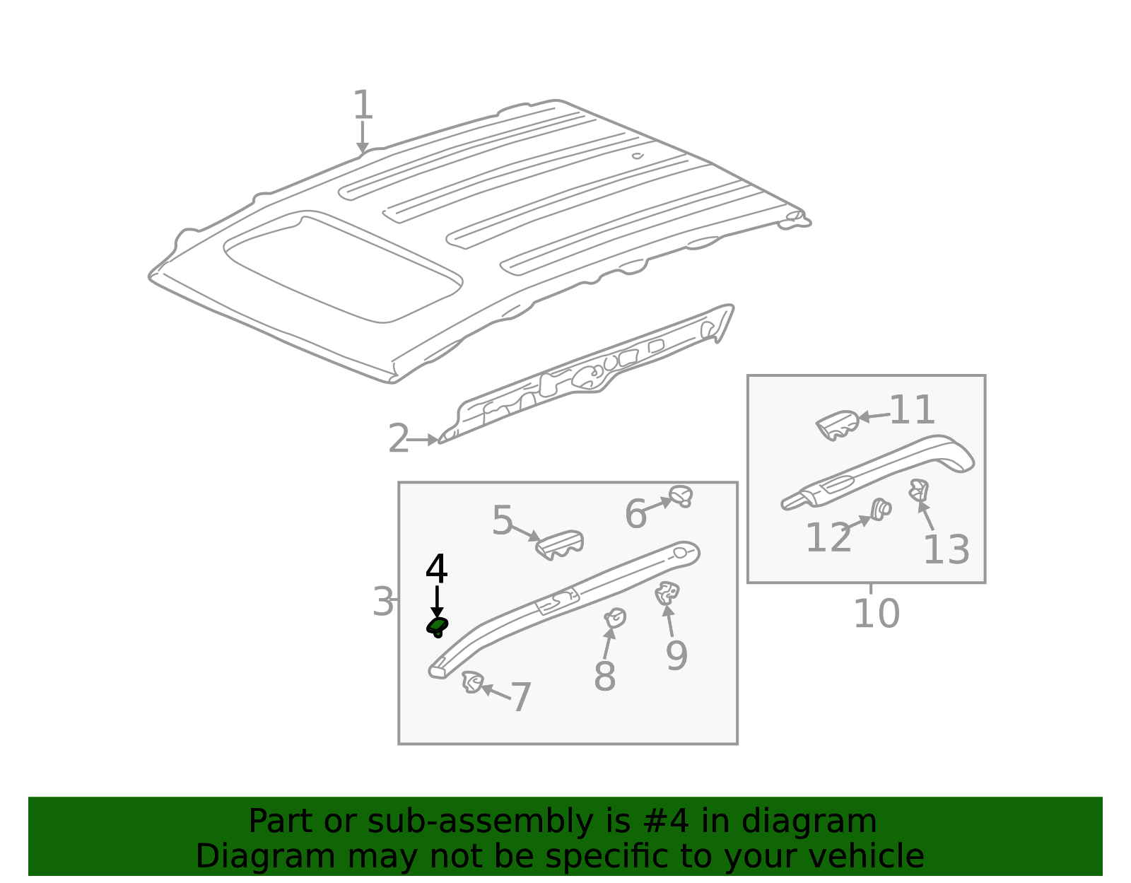 75231 2002-2006 Honda CR-V Roof Molding Cap 75231-S9A-003 | OEM Parts Online
