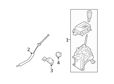 Gear Shift Control for 2012 Ford Escape #0