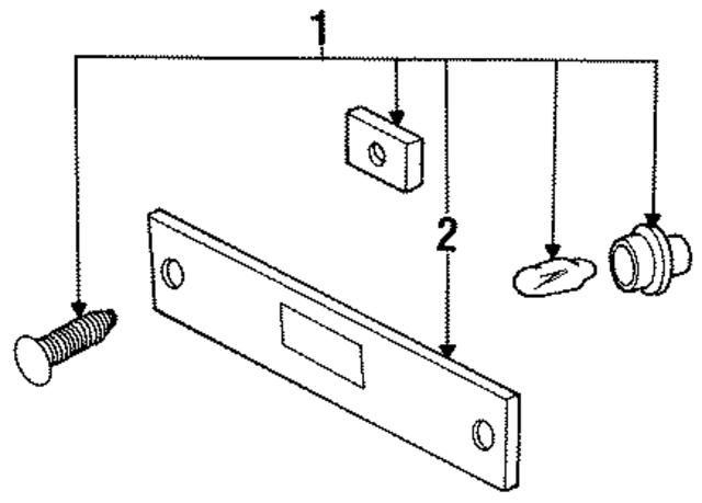 MB597718 - : Side Marker Lamp for Mitsubishi Image