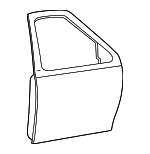 F85Z7820124AB - Body: Door Shell for Lincoln: Blackwood, Navigator Image