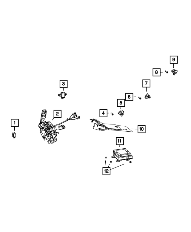 68658327AA - : Acceleration Sensor for Mopar Image