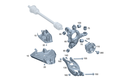 Rear Axle Suspension for 2025 Mercedes-Benz CLE300 #0