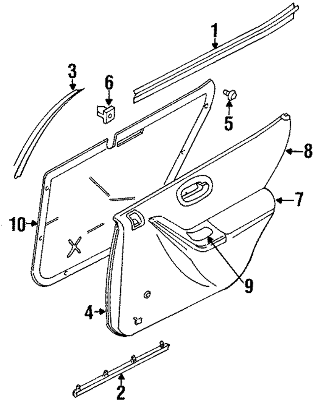 4646507AC - Body: Weatherstrip for Mopar Image