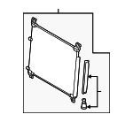 884600E130 - : Condenser for Lexus: RX350 Image