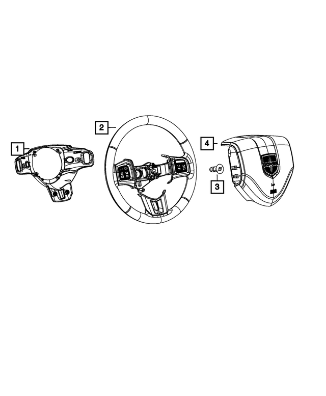 1EB83XDVAA - Steering: Steering Wheel for Mopar Image