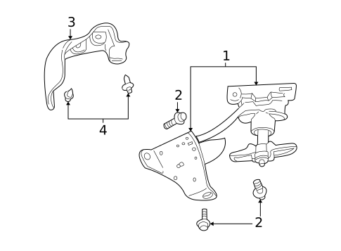 Spare Tire Carrier for 2005 Buick Rainier #0