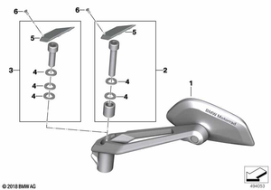                                     Set mounted parts mirror
                                