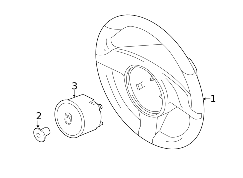 Steering Wheel & Trim for 2016 Porsche Cayman #1