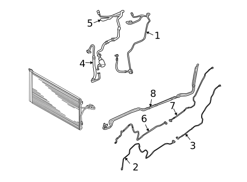 Hoses & Pipes for 2003 Porsche Cayenne #1