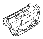 51495A01512 - Body: Trunk Lid Trim for BMW: 530i, 530i xDrive, 540i xDrive, 550e xDrive, i5, M5 Image