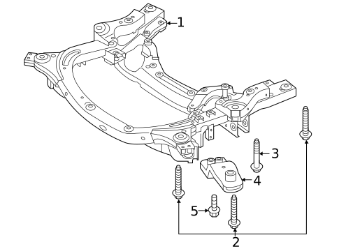 Suspension Mounting for 2018 Genesis G80 #1
