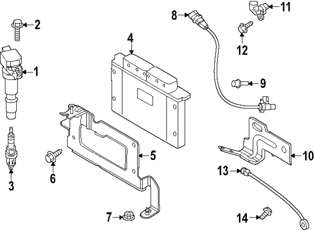 391312MXF0 - : ECM for Hyundai Image