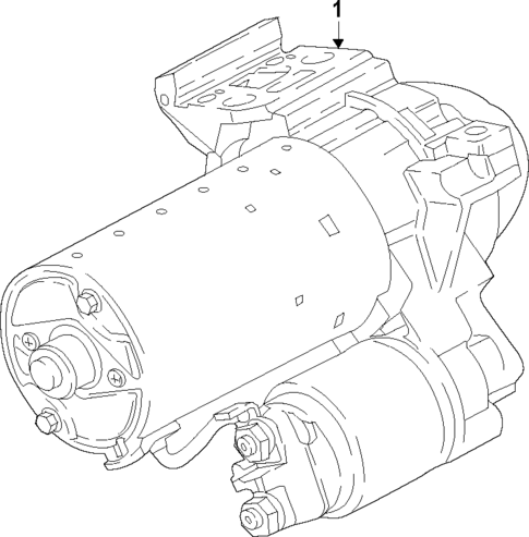 Starter for 2021 BMW X6 #1